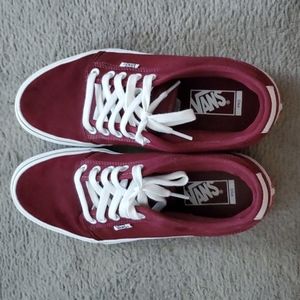 Vans shoes maroon Size 9 men's
